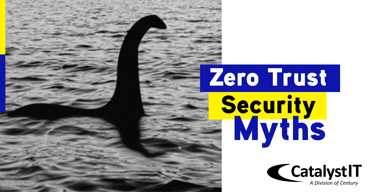 Loch Ness Monster represents the Myths of Zero Trust Security.